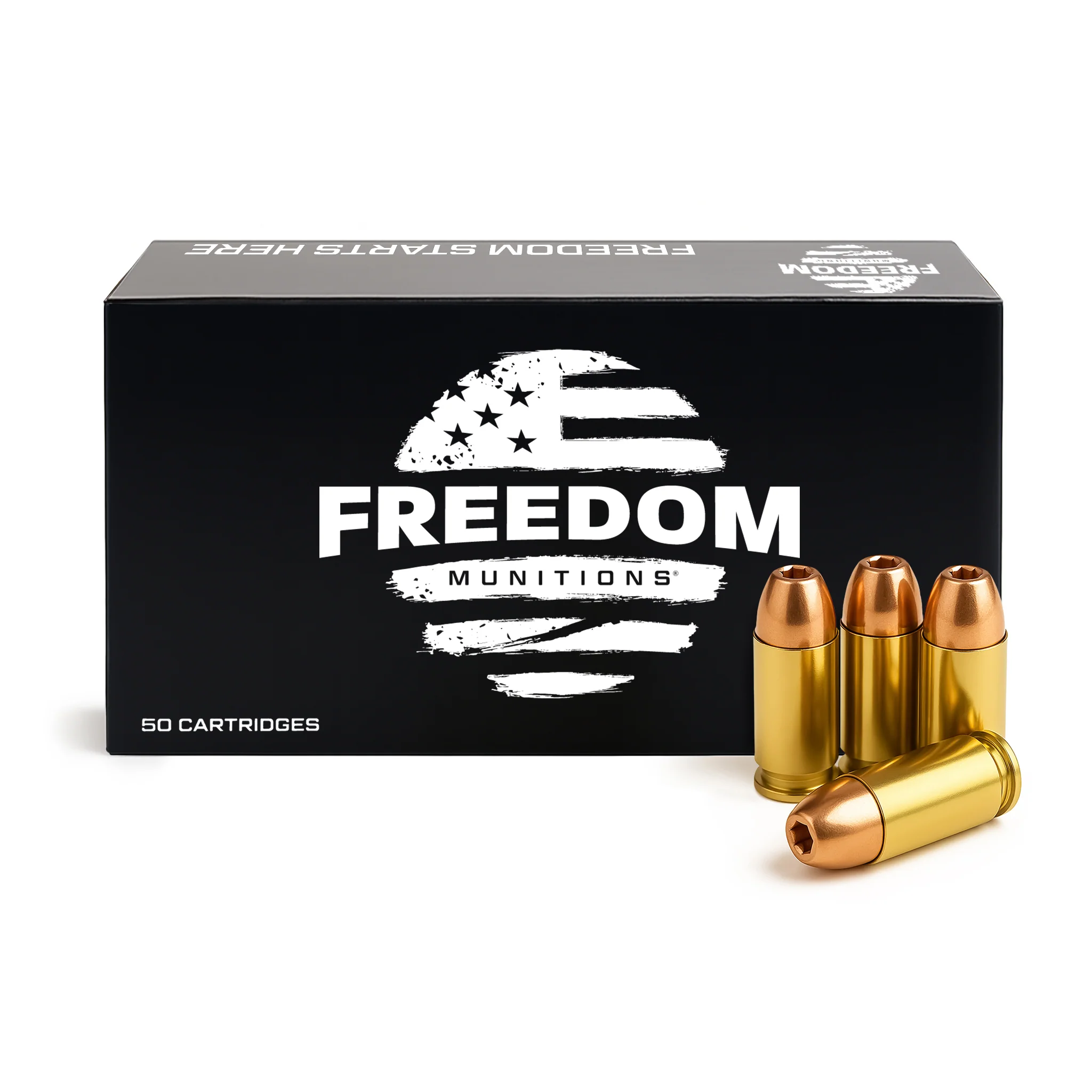Freedom Munitions 45 ACP Ammo- 230 Gr Hollow Point (HP), 50 rounds, Remanufactured