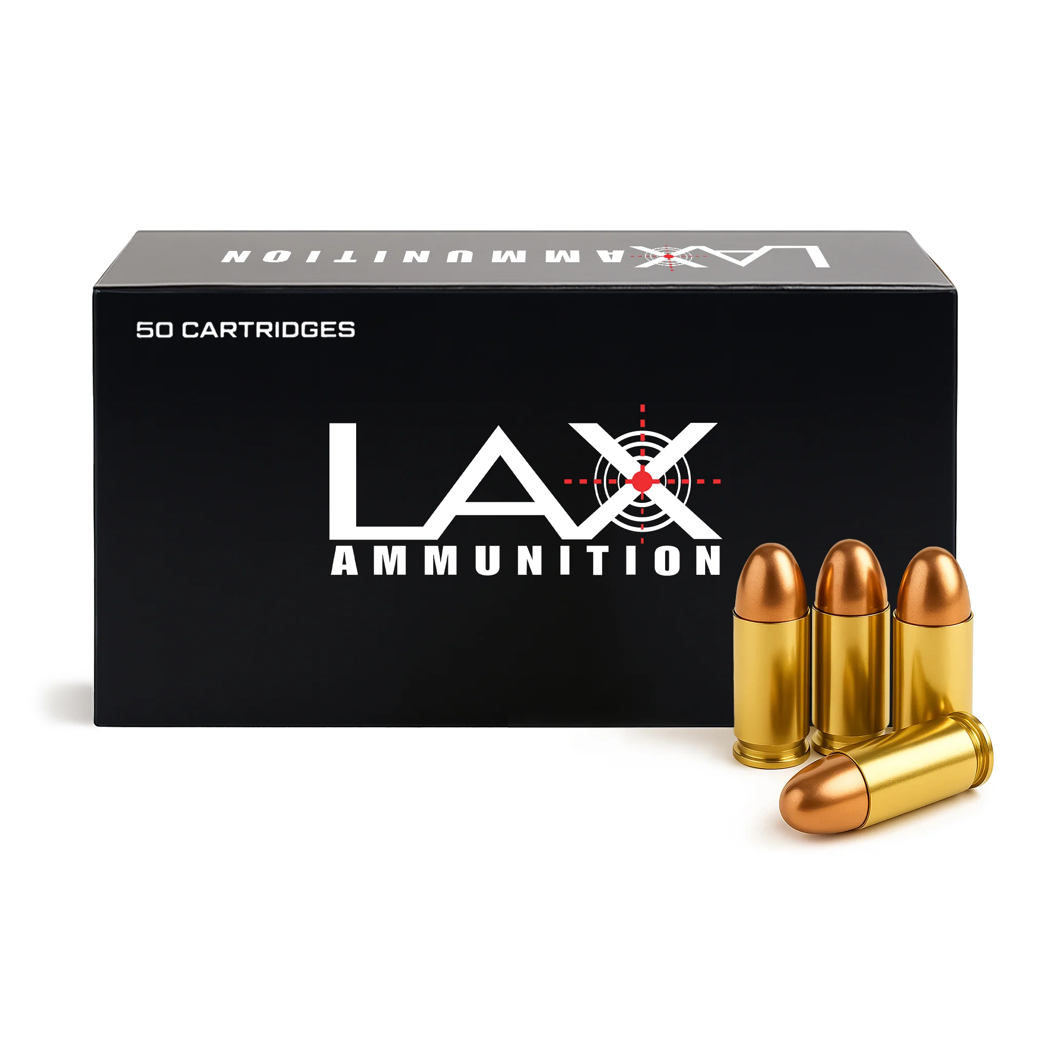 LAX Ammunition 45 ACP Ammo- 230 Gr Round Nose (RN), 50 rounds, New