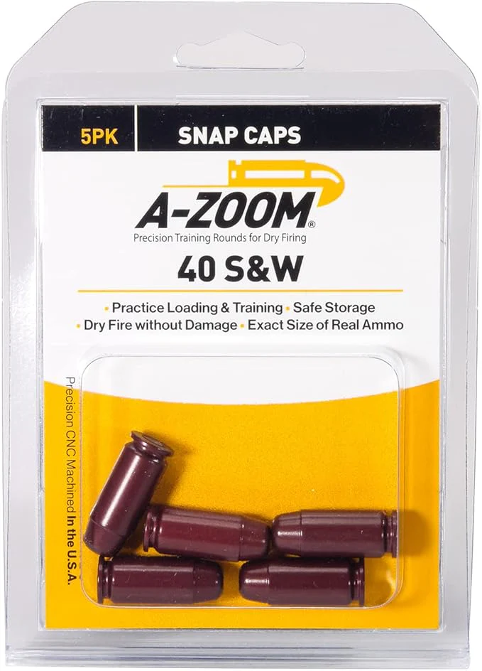 A-Zoom Snap Caps 40 S&W Red