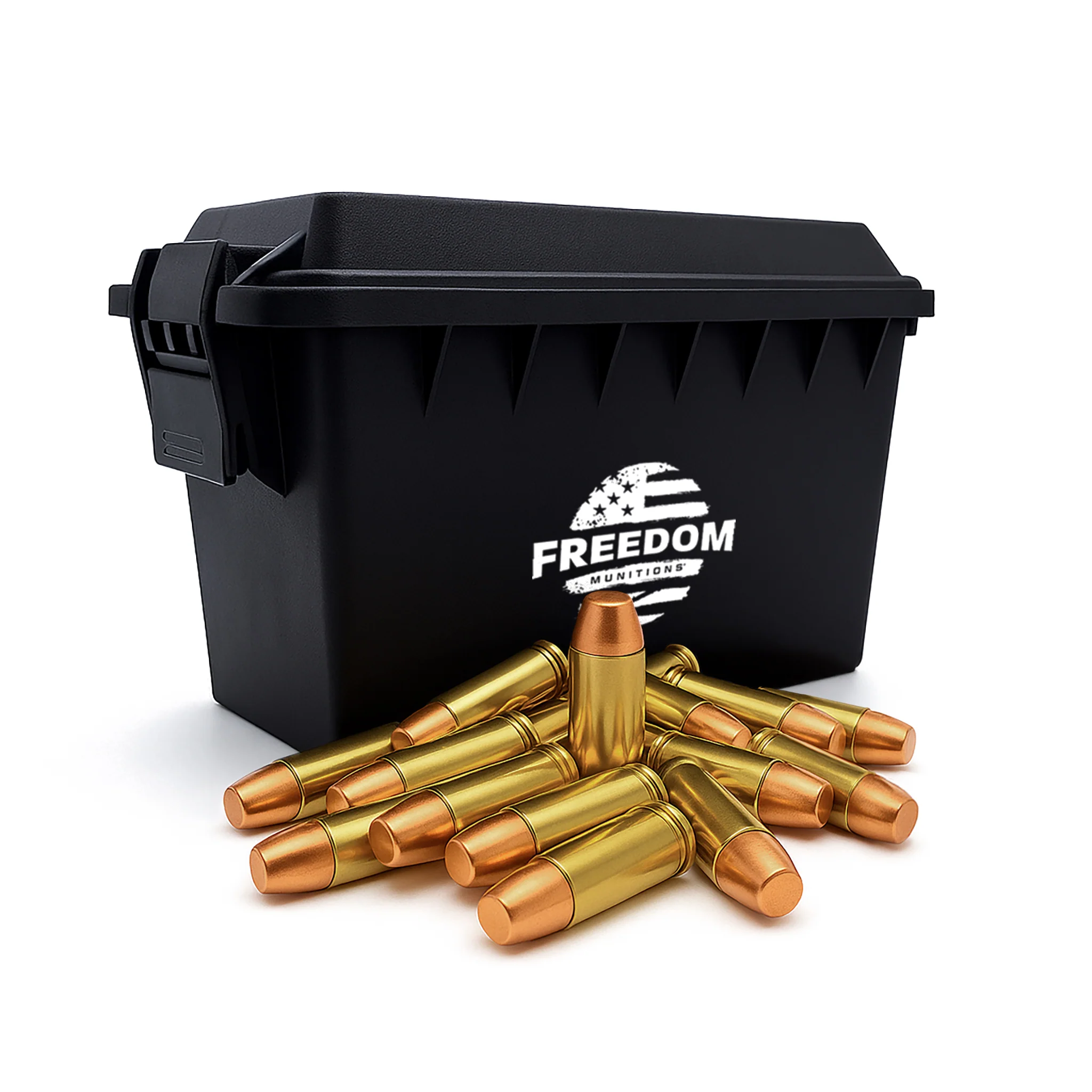Bulk Freedom Munitions 40 Smith & Wesson Ammo- 180 Gr RNFP, 500 rounds, Remanufactured