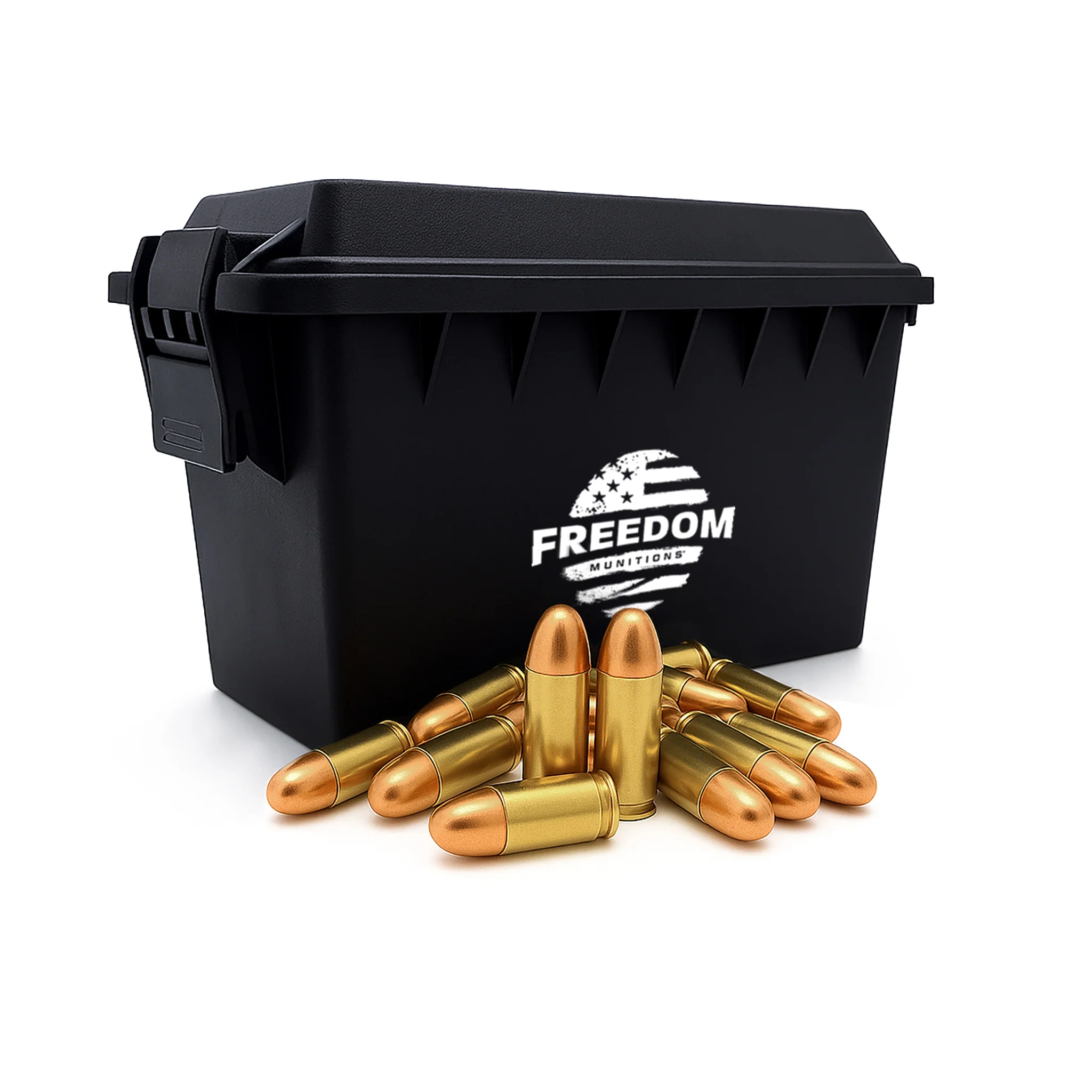 Bulk Freedom Munitions 45 ACP Ammo- 200 Gr Round Nose (RN), 500 rounds, Remanufactured