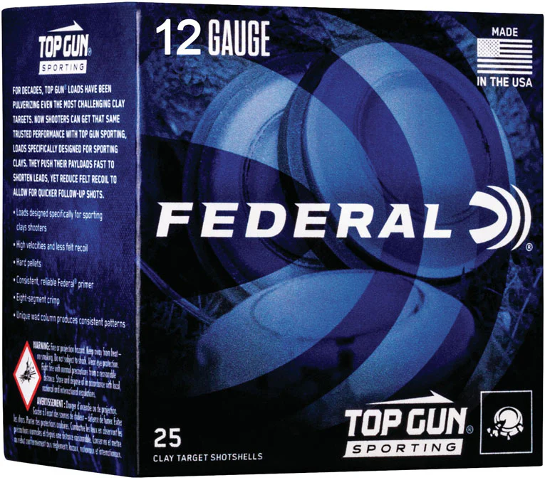 Federal Top Gun 12 GA 2 3/4 1250 fps 1oz #7.5 (TGS12875)