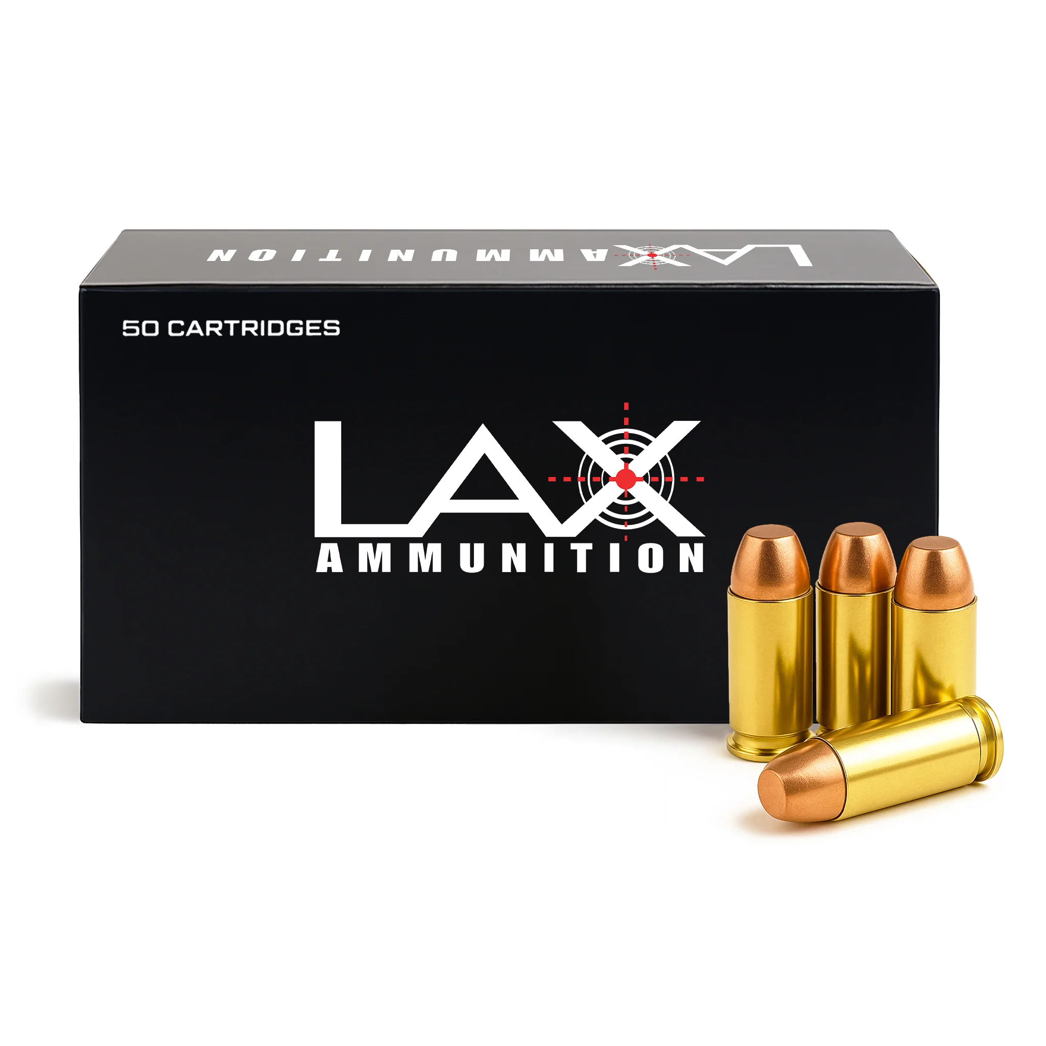 LAX Ammunition 40 Smith & Wesson Ammo- 180 Gr RNFP, 50 rounds, New