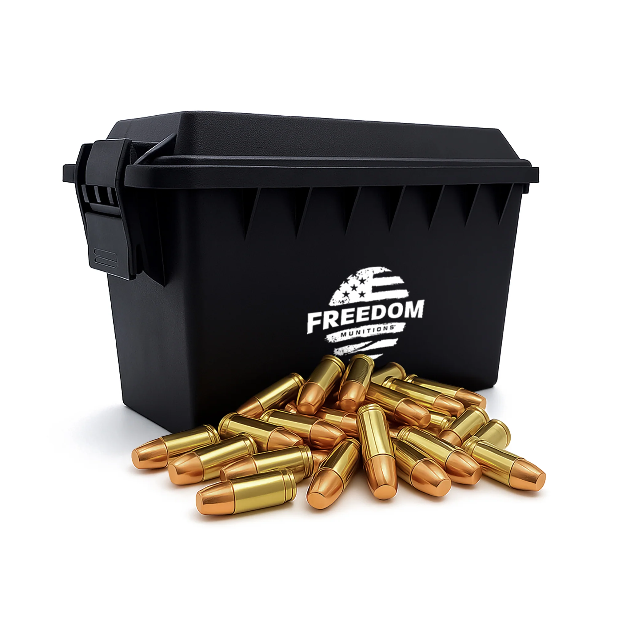 Bulk Freedom Munitions 9mm Luger Ammo- 135 Gr RNFP, 250 rounds, Remanufactured