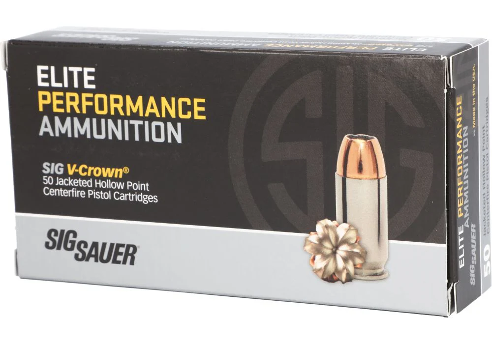 SIG Sauer 40sw Elite Defense Vcrown 165gr JHP (E40SW1-50)