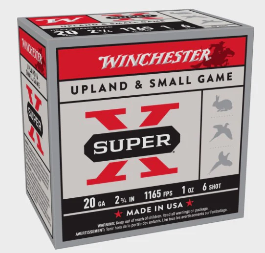 Winchester SuperX 20 GA 2 3/4 1165fps 1oz #6 (XU20H6)