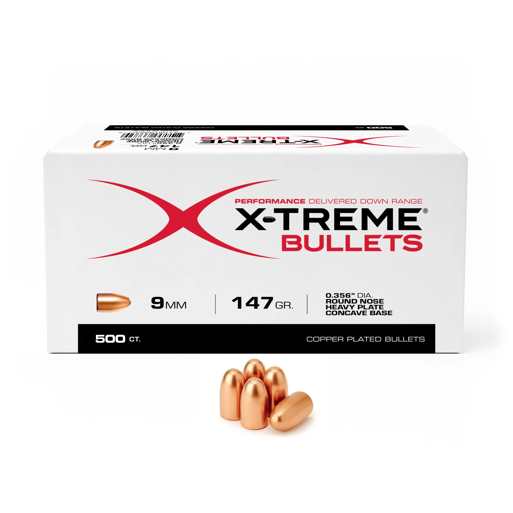 X-Treme 9MM (.356) 147 Gr RN HPCB Bullet (not ammo)
